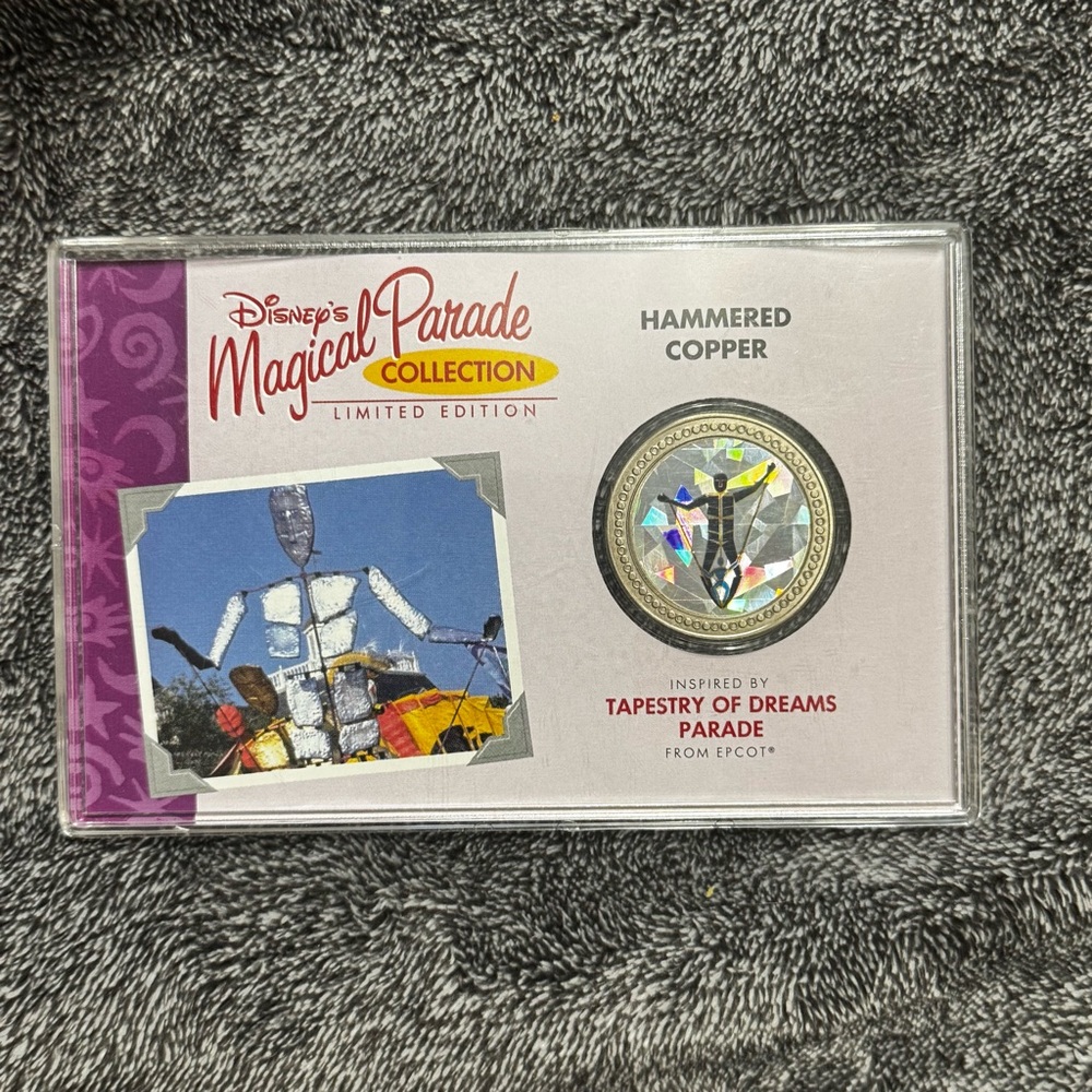 Disney Magical Parade Collection Tapestry of Dreams Coin Medallion Copper LE 54